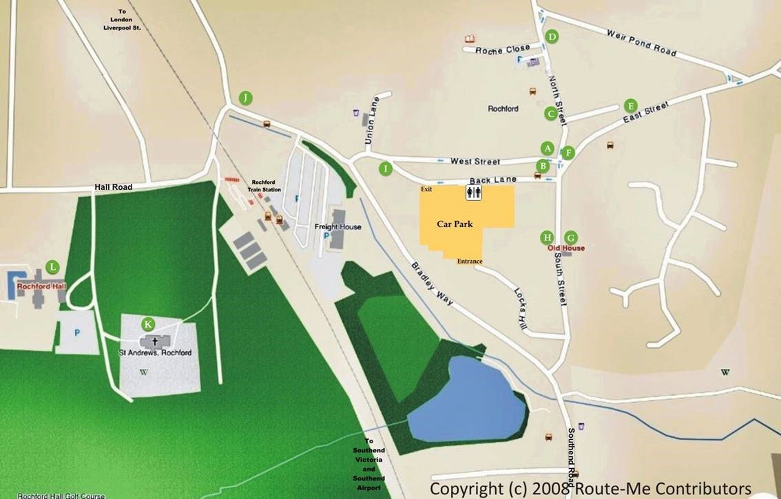 Map of Rochford